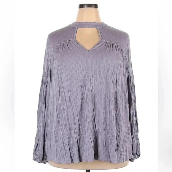 Jessica Simpson | Lilac Tanie Choker Top Blouse Plus Size 2X NWOT - Picture 3 of 5